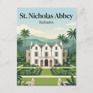 St. Nicholas Abbey Barbados Postcard