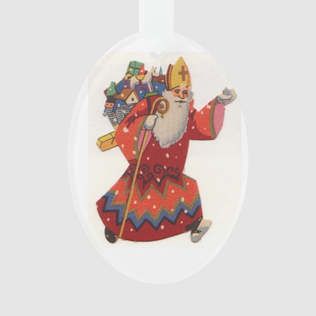 St. Nicholas Christmas Ornament (Front)