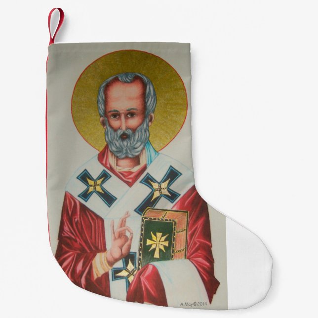 St Nicholas Christmas Stocking (Front)