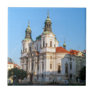 St. Nicholas Church in the old town of Prague Tile
