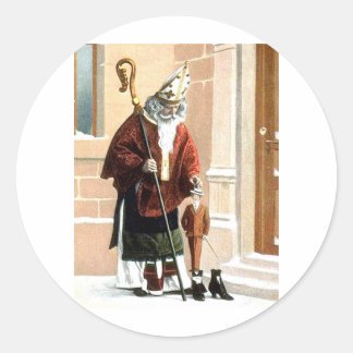 St. Nicholas Classic Round Sticker