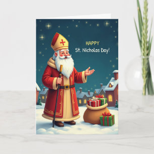 St Nicholas Day Smiles and Warm Wishes Card