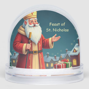 St. Nicholas Day Smiles and Warm Wishes Snowglobe