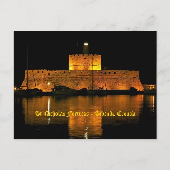 St Nicholas Fortress - Šibenik, Croatia Postcard (Front)