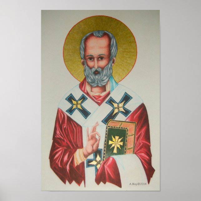St Nicholas Icon Poster (Front)