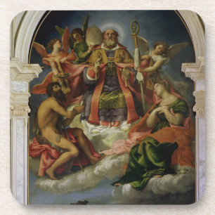 St. Nicholas in Glory with Saints Coaster