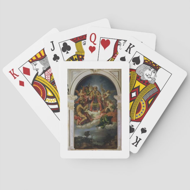 St. Nicholas in Glory with Saints Playing Cards (Back)