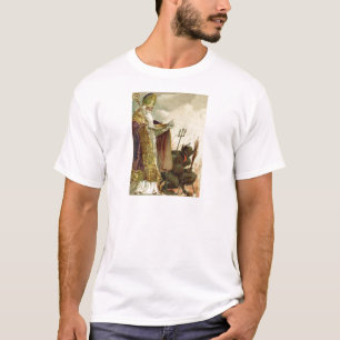 St Nicholas Krampus Pitchfork Priest T-Shirt