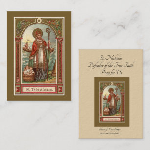 St. Nicholas of Myra Bishop Holy Cards