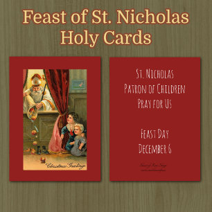 St. Nicholas of Myra Bishop Holy Cards