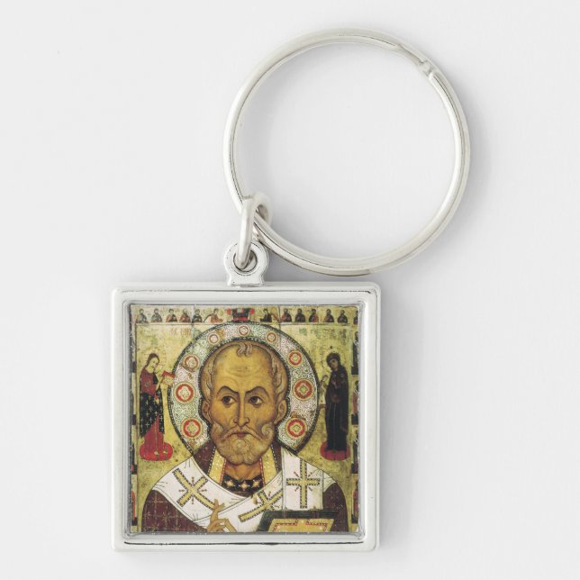St. Nicholas Russian icon Key Ring (Front)