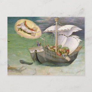 St. Nicholas Saves a Ship from Wreckage Postcard
