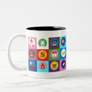 st nicholas Zwarte Piet Two-Tone Coffee Mug
