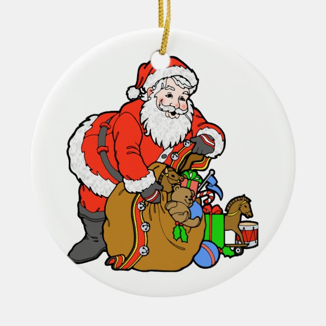 St. Nick Ceramic Tree Decoration (Front)