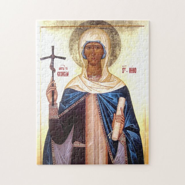 St. Nina Equal-to-the-Apostles Orthodox Icon Jigsaw Puzzle (Vertical)