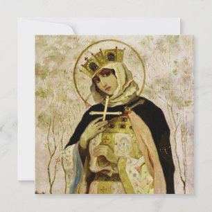 “St Olga” by Mikhail Nesterov Holiday Card
