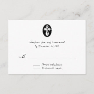 St. Olga Cross - Wedding Reply / RSVP Cards