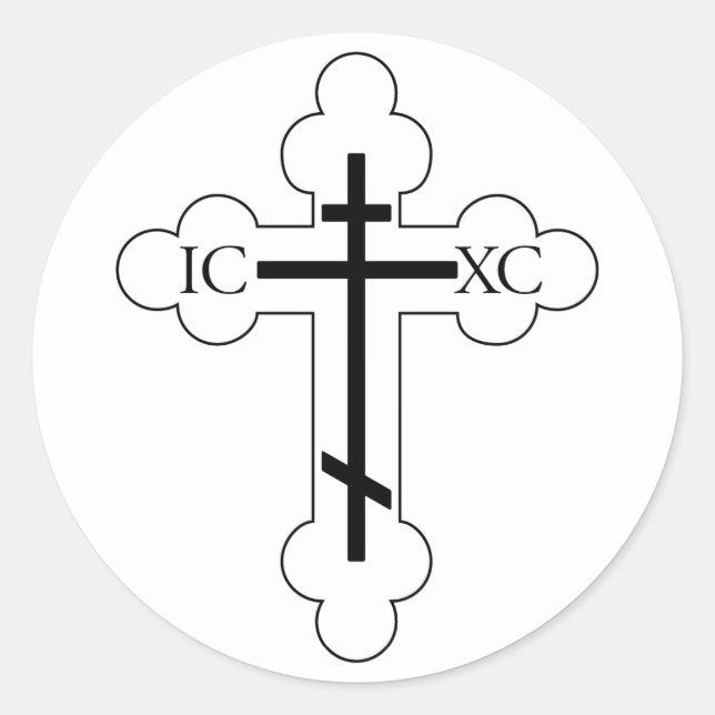 St. Olgas Cross sticker (Front)