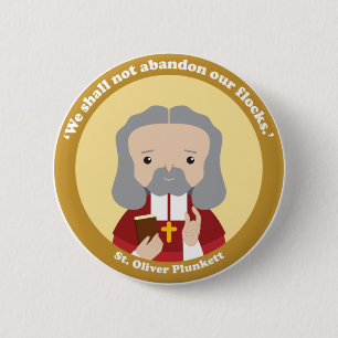 St. Oliver Plunkett 6 Cm Round Badge
