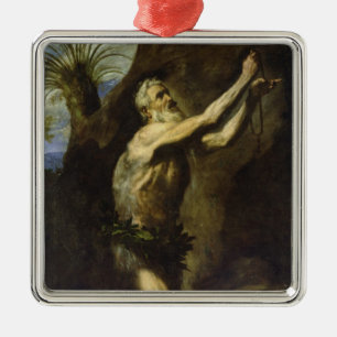 St. Onuphrius Metal Tree Decoration