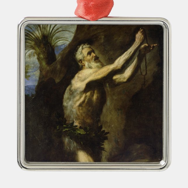 St. Onuphrius Metal Tree Decoration (Front)