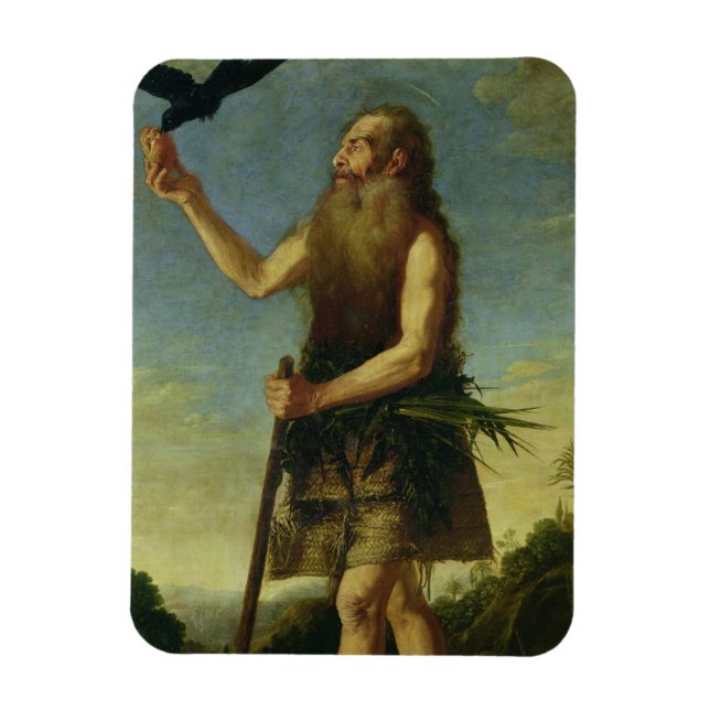 St. Onuphrius (oil on canvas) Magnet (Vertical)