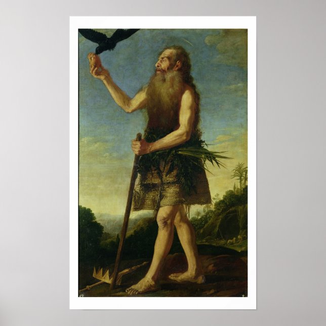 St. Onuphrius (oil on canvas) Poster (Front)