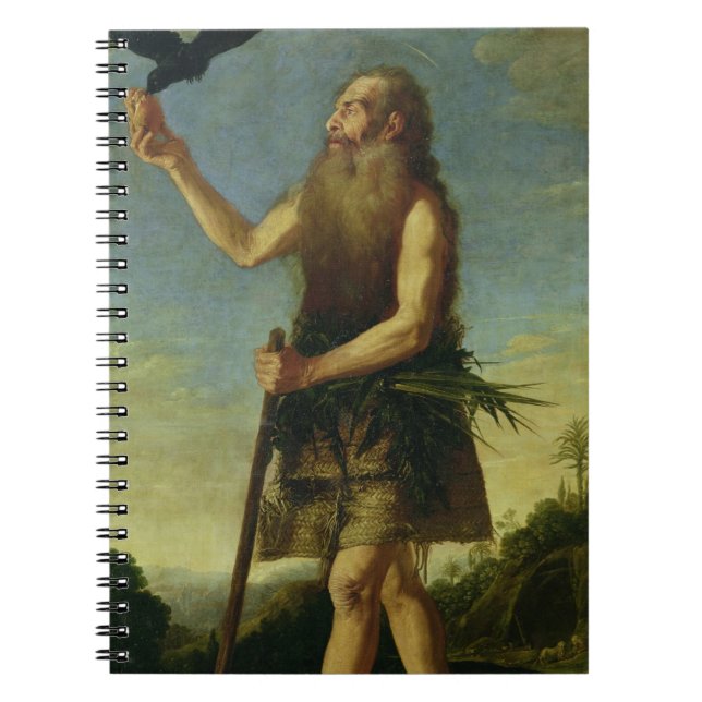 St. Onuphrius (oil on canvas) Spiral Notebook (Front)