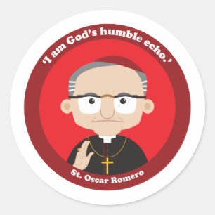 St. Oscar Romero Classic Round Sticker