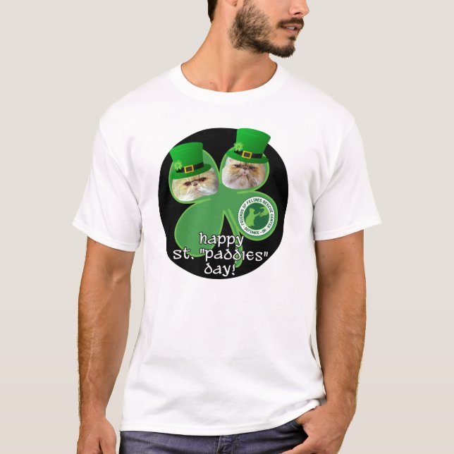 st. paddies day shirt - black circle 2 sides (Front)