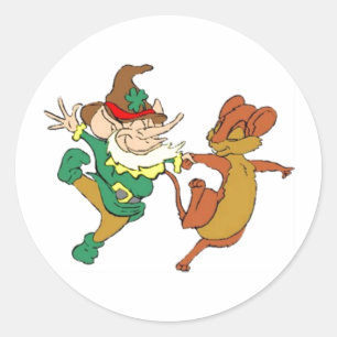 St. Paddy’s Odd Couple Classic Round Sticker
