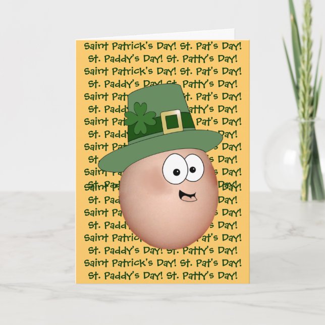 St. Paddy's Day Egg, Saint Patrick's Day! Card (Front)