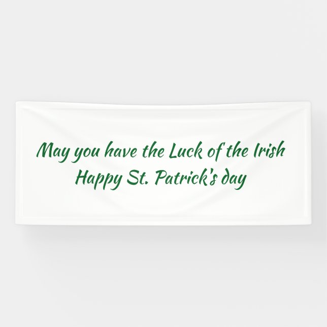 St paddys day sign (Horizontal)