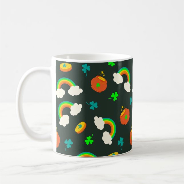 St Paddy's Pattern Coffee Mug (Left)