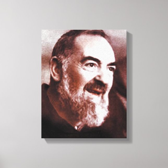 St Padre Pio of Pietrelcina, Canvas Print (Front)