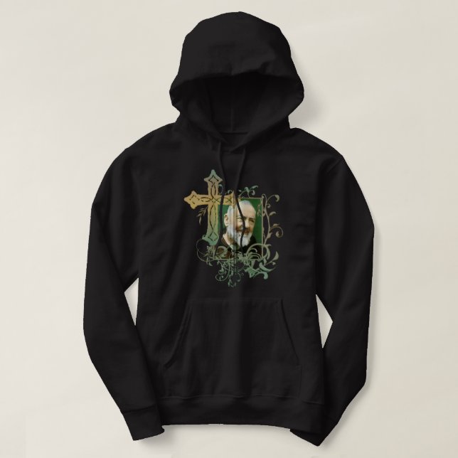 St Padre Pio Prayer Cross Catholics Holy Saints Vi Hoodie (Design Front)