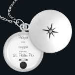 St. Padre Pio Quote Locket<br><div class="desc">St. Padre Pio Quote Locket</div>