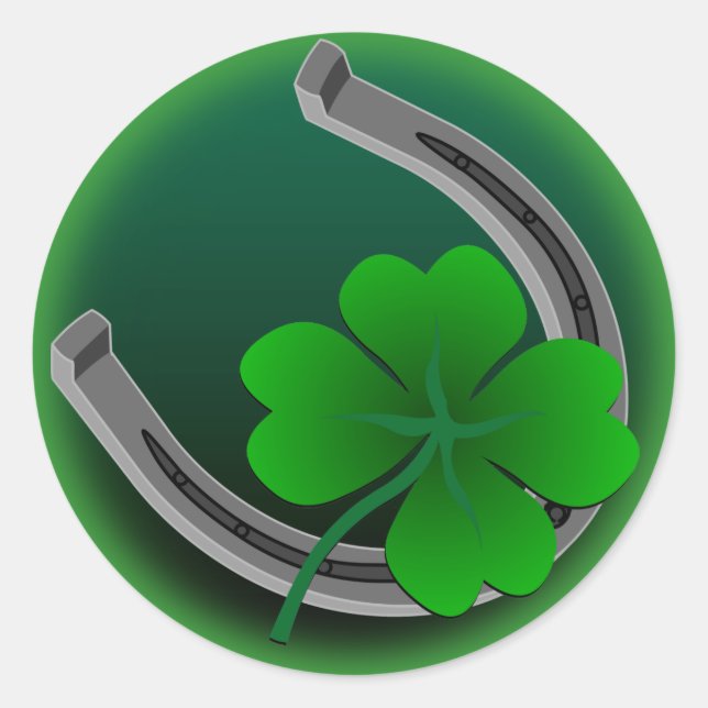 St. Partick's Stickers Classic Lucky Charm Sticker (Front)