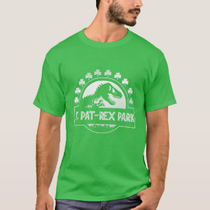 St. Patrex Park Funny Irish Rex Dinosaur St. Patri T-Shirt