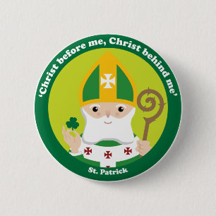 St. Patrick 6 Cm Round Badge