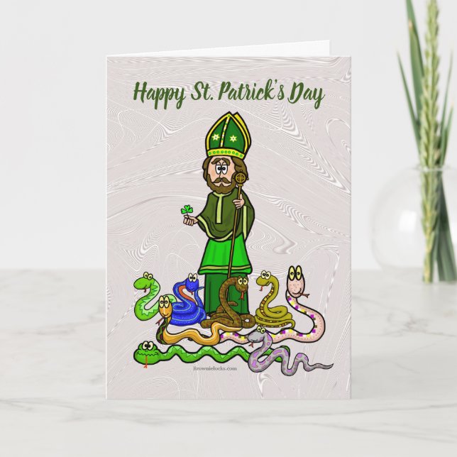 St. Patrick And The Snakes Customise Card (Front)
