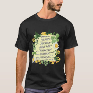 St Patrick Breastplate Prayer Patrick's Day Cathol T-Shirt