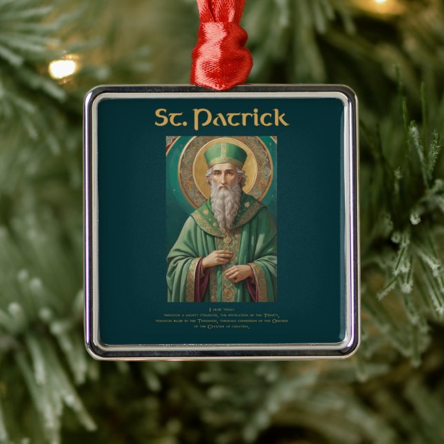 St Patrick Catholic Christmas Ornament (Tree)