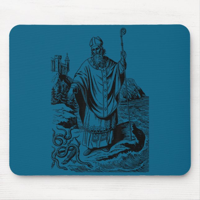 St patrick catholic saint patricks day snakes mouse pad (Front)