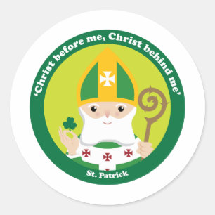 St. Patrick Classic Round Sticker