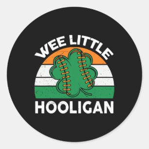 St Patrick Day Bysell Wee Little Hooligan Classic Round Sticker