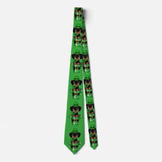 St. Patrick Day Dachshund Cartoon 4 Tie