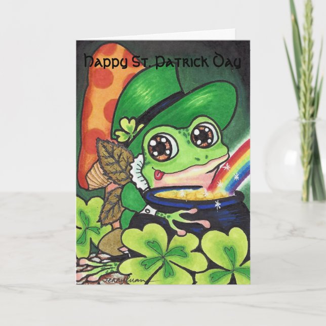 St. Patrick Day greeting card (Front)