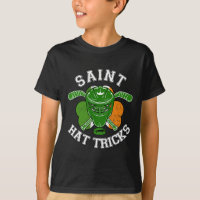 St Patrick Day Hockey Saint Hat Trick Boy Girl Tod