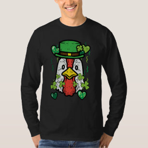 St Patrick Day Irish Chicken Saint Paddys Farm Men T-Shirt